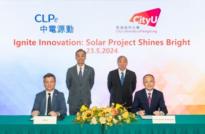 CLP𝑒 Teams Up with CityUHK to Install Solar Power System Across the Campus