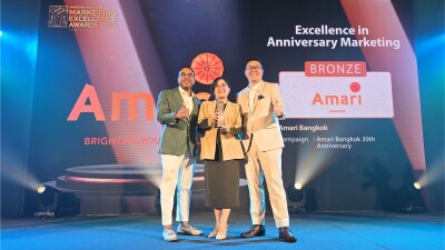 ONYX Hospitality Group shines at the 2024 Marketing Excellence Awards as Amari Bangkok triumphs in the Anniversary Marketing category