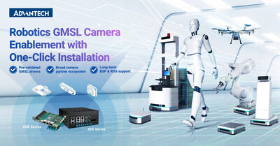 Advantech's GMSL Camera Enablement Scheme with Expanded Eco-Partners Streamlining AMR, Humanoid, and Industrial Robots